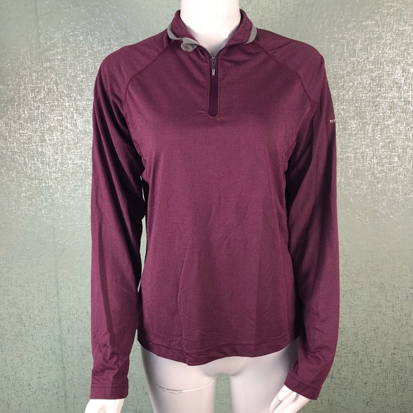 Columbia Jackets & Blazers - Columbia Medium Maroon Quarter Zip Jacket